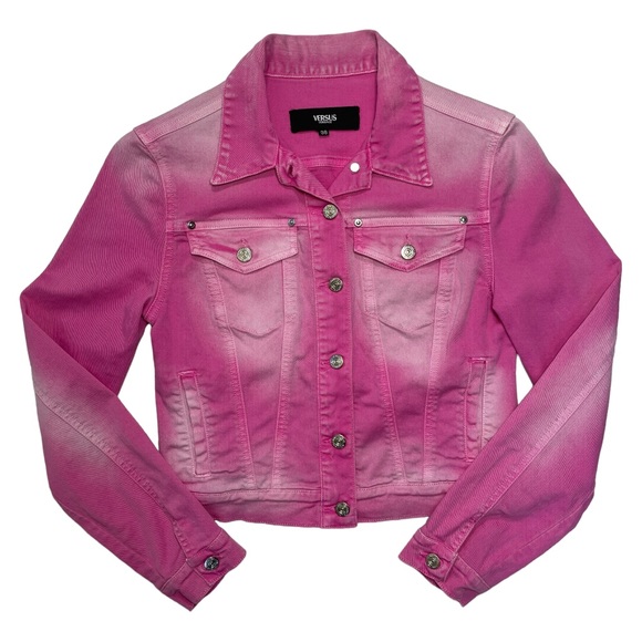 Versus Versace Jackets & Blazers - Versus Versace Pink Denim Jacket
